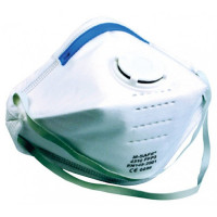 Stofmasker M-SAFE FFP3 met uitademventiel en regelbare elastieken, 5stuks
