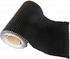 Loodvervanger Alu-flex 300mm Zwart, 5meter