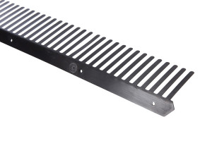 Vogelschroot kunststof antraciet 55mm, per meter