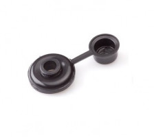 Afdekdoppen zwart tbv van M7 houtdraadbout, 100stuks