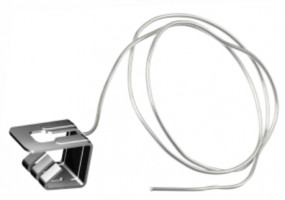 Hoekkeperklem met rvs draad, 50stuks