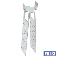 Ruitersteun TYP 1 40mm verzinkt met zijsteunen, 50stuks