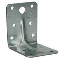 Hoeken L150xB60xH125mm met steun verzinkt, 50stuks