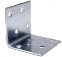 Hoeken L50xB40xH50mm verzinkt, 100stuks