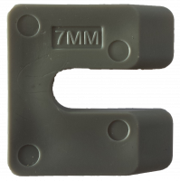 Uitvulplaatjes FEKO-Vul U-vorm 7mm grijs 96stuks