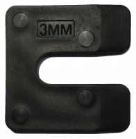 Uitvulplaatjes FEKO-Vul U-vorm 3mm zwart 192stuks