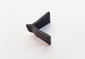 Profielrubber stelkozijn zwart 18x18x2mm, 100m