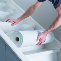 Afdekvlies zelfklevend PRIMACOVER sterk absorberend 1x25m1 