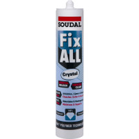 High tack SOUDAL CRYSTAL krachtige lijmkit 290ml glashelder, 12stuks