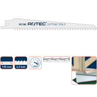 Reciprozaag Rotec RC180 hout grof 150mm, 5stuks