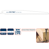 Reciprozaag Rotec RC260 Bi-metaal/hout 150mm, 5stuks