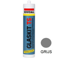 Glaskit SOUDAL TS 290ml grijs, 15stuks